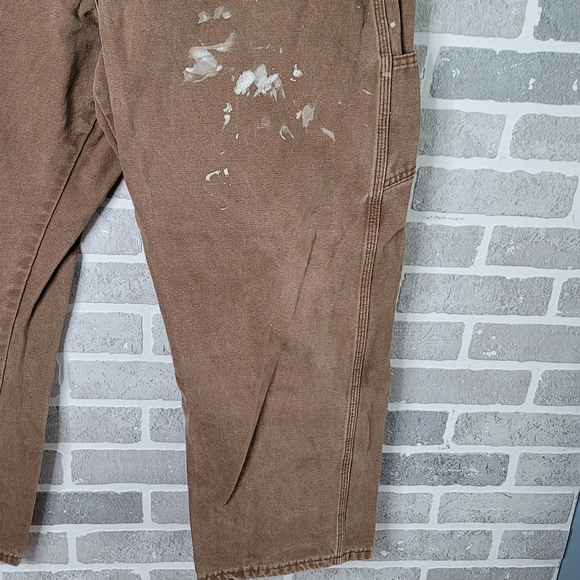Dickies Brown Canvas Work Pants Painters Fashion Work Wear Men's Size 42 x 30 - Picture 6 of 16